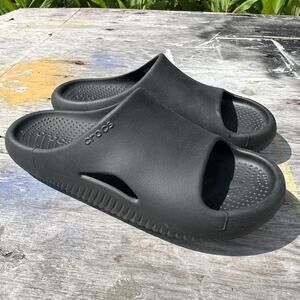 Crocs Mellow Recovery Clogs Men's 8 Women's 10 Black Comfort Shoes Slippers